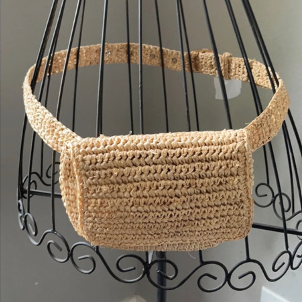 Straw Belt Bag